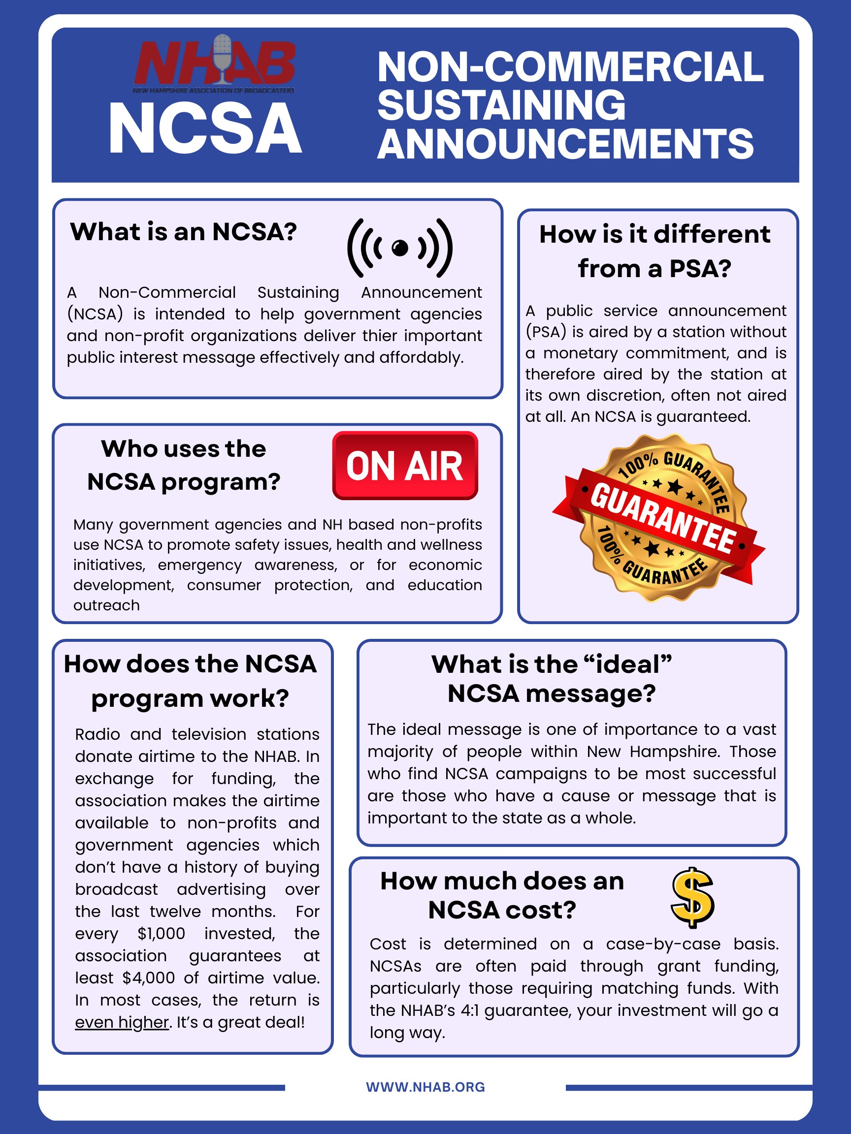 Ncsa Program NCSA Resource Center – New Hampshire Association of Broadcasters